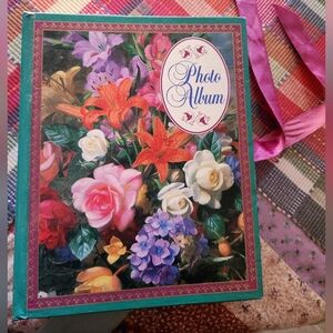 Floral Photo Album with Multicolor Design